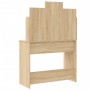 Tocador con luces LED roble Sonoma 96x40x142 cm de vidaXL, Tocadores para dormitorios - Ref: Foro24-837894, Precio: 118,54 €,...