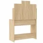 Tocador con luces LED roble Sonoma 96x40x142 cm de vidaXL, Tocadores para dormitorios - Ref: Foro24-837894, Precio: 111,36 €,...