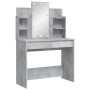 Concrete gray dressing table with LED lights 96x40x142 cm by vidaXL, Bedroom Dressers - Ref: Foro24-837895, Price: 109,64 €, ...