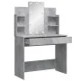 Betongrauer Schminktisch mit LED-Leuchten, 96 x 40 x 142 cm von vidaXL, Schlafzimmerkommoden - Ref: Foro24-837895, Preis: 110...