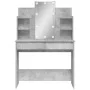Betongrauer Schminktisch mit LED-Leuchten, 96 x 40 x 142 cm von vidaXL, Schlafzimmerkommoden - Ref: Foro24-837895, Preis: 110...