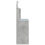 Concrete gray dressing table with LED lights 96x40x142 cm by vidaXL, Bedroom Dressers - Ref: Foro24-837895, Price: 109,64 €, ...