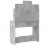 Concrete gray dressing table with LED lights 96x40x142 cm by vidaXL, Bedroom Dressers - Ref: Foro24-837895, Price: 109,64 €, ...