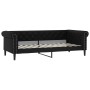 Trundle sofa bed with drawers black synthetic leather 90x200 cm by vidaXL, Beds and slatted bases - Ref: Foro24-3197735, Pric...