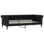 Trundle sofa bed with drawers black synthetic leather 90x200 cm by vidaXL, Beds and slatted bases - Ref: Foro24-3197735, Pric...