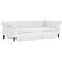 Sofá cama nido con cajones cuero sintético blanco 90x200 cm de vidaXL, Camas y somieres - Ref: Foro24-3197736, Precio: 518,42 €