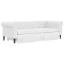 Trundle sofa bed with drawers white synthetic leather 90x200 cm by vidaXL, Beds and slatted bases - Ref: Foro24-3197736, Pric...