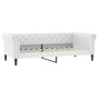 Sofá cama nido con cajones cuero sintético blanco 90x200 cm de vidaXL, Camas y somieres - Ref: Foro24-3197736, Precio: 518,42 €