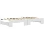 Trundle sofa bed with drawers white synthetic leather 90x200 cm by vidaXL, Beds and slatted bases - Ref: Foro24-3197736, Pric...