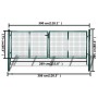 Gartengittertür Wandzaun 289x175cm/306x225cm von vidaXL, Gartentore - Ref: Foro24-140925, Preis: 495,58 €, Rabatt: %