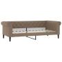 Sofá cama nido con cajones cuero sintético cappuccino 90x200 cm de vidaXL, Camas y somieres - Ref: Foro24-3197738, Precio: 50...