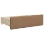 Sofá cama nido con cajones cuero sintético cappuccino 90x200 cm de vidaXL, Camas y somieres - Ref: Foro24-3197738, Precio: 50...