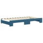Sofá cama nido con colchón terciopelo azul 100x200 cm de vidaXL, Camas y somieres - Ref: Foro24-3197093, Precio: 427,76 €, De...