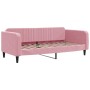 Ausziehbares Schlafsofa mit rosa Samtmatratze 100x200 cm von vidaXL, Betten und Lattenroste - Ref: Foro24-3197097, Preis: 438...