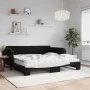 Sofá cama nido con colchón terciopelo negro 100x200 cm de vidaXL, Camas y somieres - Ref: Foro24-3197098, Precio: 433,19 €, D...