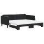 Trundle sofa bed with black velvet mattress 100x200 cm by vidaXL, Beds and slatted bases - Ref: Foro24-3197098, Price: 433,19...