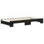 Trundle sofa bed with black velvet mattress 100x200 cm by vidaXL, Beds and slatted bases - Ref: Foro24-3197098, Price: 433,19...