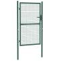 Puerta de valla de acero verde 100x150 cm