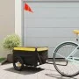 Schwarz-gelber Fahrradanhänger aus Eisen, 30 kg von vidaXL, Fahrradanhänger - Ref: Foro24-94078, Preis: 66,08 €, Rabatt: %