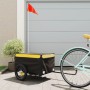 Schwarz-gelber Fahrradanhänger aus Eisen, 30 kg von vidaXL, Fahrradanhänger - Ref: Foro24-94078, Preis: 66,80 €, Rabatt: %