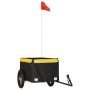 Schwarz-gelber Fahrradanhänger aus Eisen, 30 kg von vidaXL, Fahrradanhänger - Ref: Foro24-94078, Preis: 66,80 €, Rabatt: %