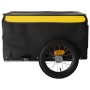 Schwarz-gelber Fahrradanhänger aus Eisen, 30 kg von vidaXL, Fahrradanhänger - Ref: Foro24-94078, Preis: 66,80 €, Rabatt: %