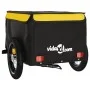 Schwarz-gelber Fahrradanhänger aus Eisen, 30 kg von vidaXL, Fahrradanhänger - Ref: Foro24-94078, Preis: 66,08 €, Rabatt: %