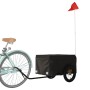 Remolque para bicicleta hierro negro 30 kg de vidaXL, Remolques para bicicletas - Ref: Foro24-94080, Precio: 78,64 €, Descuen...