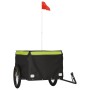 Fahrradanhänger aus schwarzem und grünem Eisen 45 kg von vidaXL, Fahrradanhänger - Ref: Foro24-94095, Preis: 94,80 €, Rabatt: %