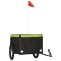 Remolque para bicicleta hierro negro y verde 45 kg de vidaXL, Remolques para bicicletas - Ref: Foro24-94095, Precio: 95,03 €,...