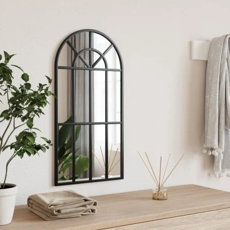 Espejo de pared arco de hierro negro 30x60 cm de vidaXL, Espejos - Ref: Foro24-358624, Precio: 48,52 €, Descuento: %