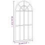 Espejo de pared arco de hierro negro 30x60 cm de vidaXL, Espejos - Ref: Foro24-358624, Precio: 48,52 €, Descuento: %