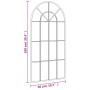 Espejo de pared arco de hierro negro 50x100 cm de vidaXL, Espejos - Ref: Foro24-358626, Precio: 82,07 €, Descuento: %