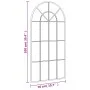 Espejo de pared arco de hierro negro 50x100 cm de vidaXL, Espejos - Ref: Foro24-358626, Precio: 77,13 €, Descuento: %