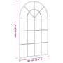 Espejo de pared arco de hierro negro 60x100 cm by vidaXL, Mirrors - Ref: Foro24-358627, Price: 90,27 €, Discount: %
