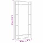 Rectangular black iron wall mirror 30x60 cm by vidaXL, Mirrors - Ref: Foro24-358628, Price: 45,60 €, Discount: %