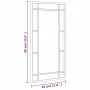 Rectangular black iron wall mirror 30x60 cm by vidaXL, Mirrors - Ref: Foro24-358628, Price: 43,15 €, Discount: %