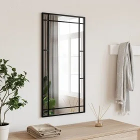 Rectangular black iron wall mirror 40x80 cm by vidaXL, Mirrors - Ref: Foro24-358629, Price: 70,02 €, Discount: %