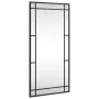 Espejo de pared rectangular de hierro negro 40x80 cm de vidaXL, Espejos - Ref: Foro24-358629, Precio: 72,91 €, Descuento: %