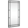 Rectangular black iron wall mirror 40x80 cm by vidaXL, Mirrors - Ref: Foro24-358629, Price: 74,43 €, Discount: %