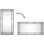 Rectangular black iron wall mirror 40x80 cm by vidaXL, Mirrors - Ref: Foro24-358629, Price: 74,43 €, Discount: %
