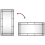 Rectangular black iron wall mirror 40x80 cm by vidaXL, Mirrors - Ref: Foro24-358629, Price: 70,02 €, Discount: %