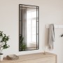 Rectangular black iron wall mirror 50x100 cm by vidaXL, Mirrors - Ref: Foro24-358630, Price: 81,60 €, Discount: %