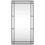 Rectangular black iron wall mirror 50x100 cm by vidaXL, Mirrors - Ref: Foro24-358630, Price: 81,60 €, Discount: %
