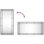 Rectangular black iron wall mirror 50x100 cm by vidaXL, Mirrors - Ref: Foro24-358630, Price: 81,60 €, Discount: %