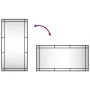Rectangular black iron wall mirror 50x100 cm by vidaXL, Mirrors - Ref: Foro24-358630, Price: 70,08 €, Discount: %
