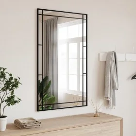Espejo de pared rectangular de hierro negro 60x100 cm by vidaXL, Mirrors - Ref: Foro24-358631, Price: 79,73 €, Discount: %