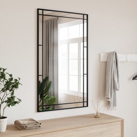 Rechteckiger Wandspiegel aus schwarzem Eisen, 60x100 cm. von vidaXL, Spiegel - Ref: Foro24-358631, Preis: 78,32 €, Rabatt: %