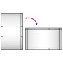 Espejo de pared rectangular de hierro negro 60x100 cm by vidaXL, Mirrors - Ref: Foro24-358631, Price: 78,32 €, Discount: %