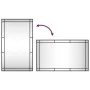 Espejo de pared rectangular de hierro negro 60x100 cm by vidaXL, Mirrors - Ref: Foro24-358631, Price: 79,73 €, Discount: %